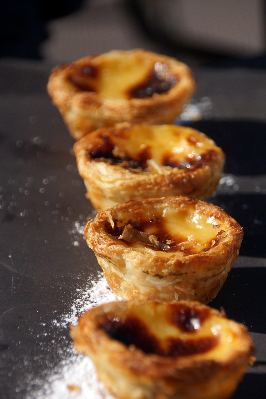 portuguese custard tarts, pastei de nata, food, dessert, traditional, speciality, dish, cuisine, delicious, tasty, portuguese cuisine