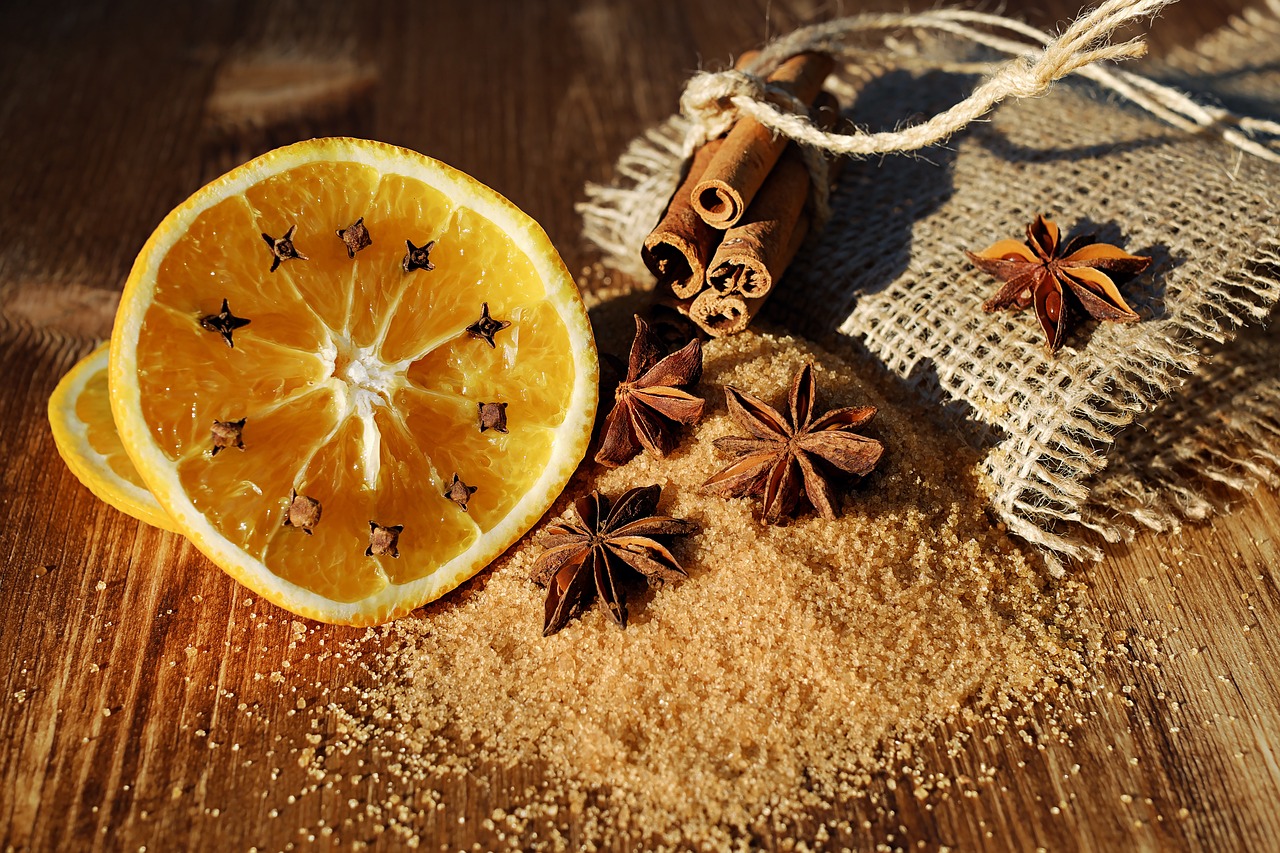 anise, star anise, schisandraceae, cinnamon, cinnamon sticks, cloves, dried, seasoning, brown, odor, aroma, spice, orange slices, brown sugar, food, christmas, mulled claret, christmas, christmas, christmas, christmas, christmas