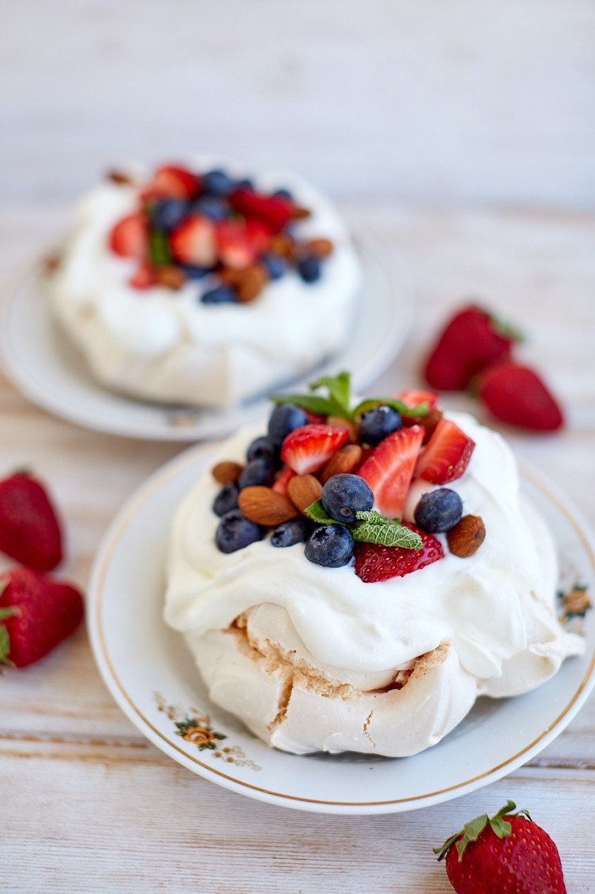 cake, pavlova, dessert, berries, baked goods, pavlova, pavlova, pavlova, pavlova, pavlova