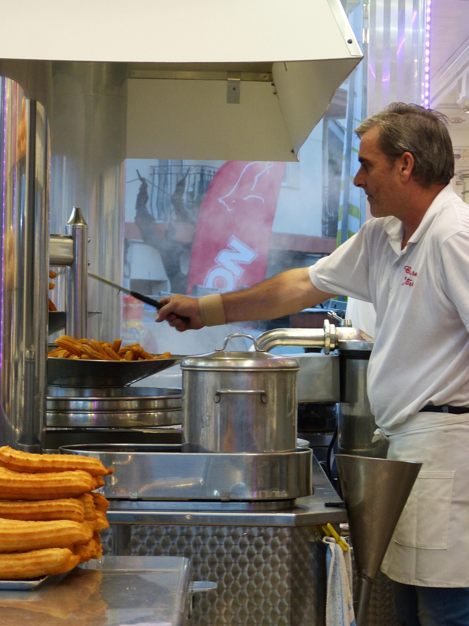churreria, churros, churrero, fair, churros, churros, churros, churros, churros