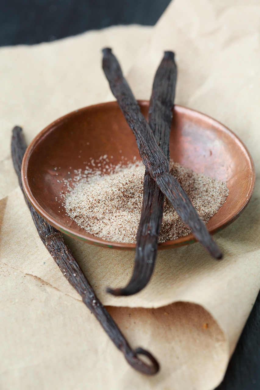 vanilla, pod, sugar, bowl, food, sweet, flavor, ingredient, bean, stick, natural, spice, cooking, aroma, delicious, aromatic, brown, exotic, gourmet, vanilla, vanilla, vanilla, vanilla, vanilla