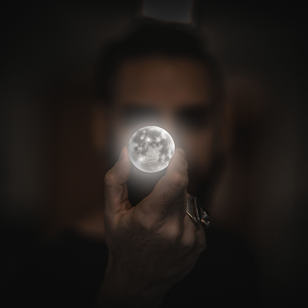 man, moon, planet, celestial body, full moon, universe, illuminated, man, man, moon, moon, moon, moon, moon, planet, universe, universe, universe