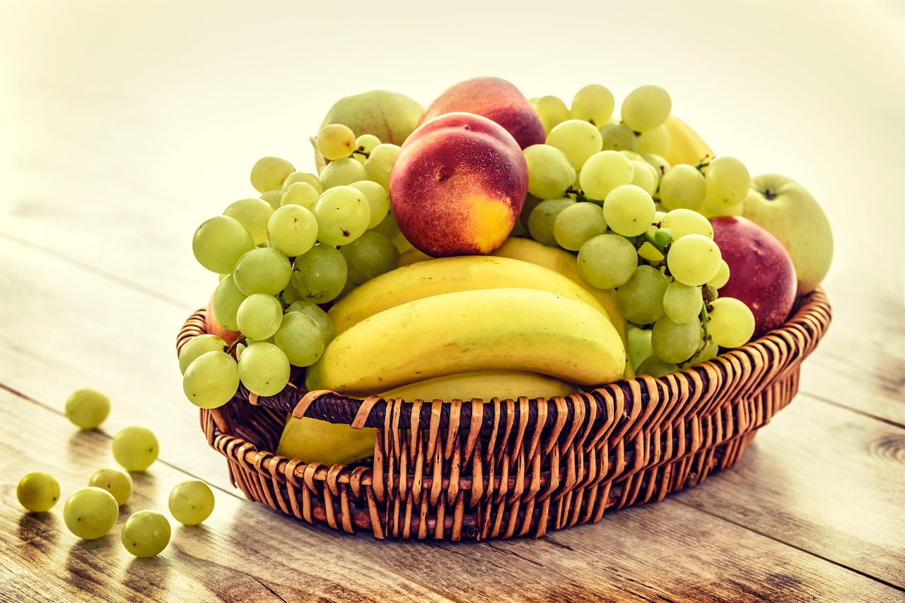 fruit basket, bananas, grapes, apples, nectarines, old photo, vintage, wooden table, boards, fruit, vitamins, healthy eating, lifestyle, studio, fruit basket, fruit basket, fruit basket, fruit basket, fruit basket